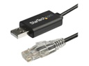 StarTech.com Cable de 1,8m Rollover para Consola Cisco - USB a RJ45 - 460Kbps - Cable serie - USB (M) a RJ-45 (M) - 1.8 m - USB 2.0 - negro