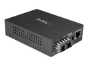 StarTech.com Conversor de Medios Gigabit Ethernet RJ45 a Fibra Óptica SC Monomodo 1000Base-LX - Convertidor de Fibra a Cobre - 10km - Conversor de soportes de fibra - 100Mb LAN - 1000Base-LX, 100Base-TX, 1000Base-T - RJ-45 / modo sencillo SC - hasta 10 km - 1310 nm