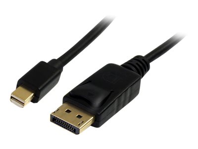 StarTech.com Cable Adaptador de 1m de Monitor Mini DisplayPort 1.2 Macho a DP Macho - 4k con soporte HBR - Cable DisplayPort - Mini DisplayPort (M) a DisplayPort (M) - 1 m - trabado - negro