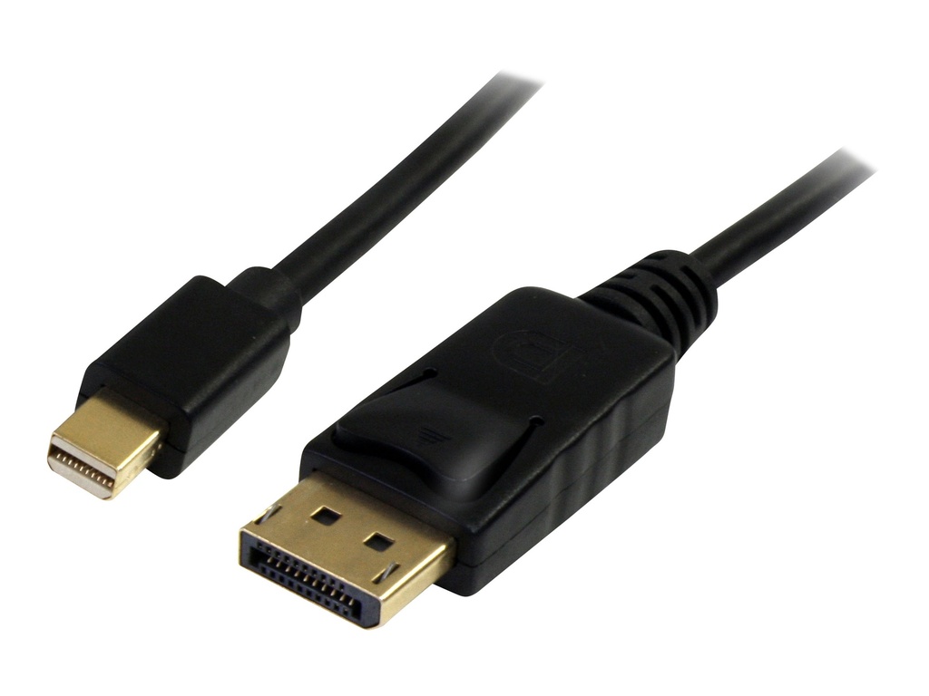 StarTech.com Cable Adaptador Mini DisplayPort a DisplayPort de 3 metros - Macho a Macho 4k HBR - Cable DisplayPort - DisplayPort (M) a Mini DisplayPort (M) - 3 m - negro