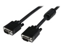 StarTech.com Cable de 1m Coaxial VGA de Alta Resolución para Monitor de Vídeo HD15 Macho a Macho - Cable VGA - HD-15 (VGA) (M) a HD-15 (VGA) (M) - 1 m - moldeado, tornillos de mariposa - negro