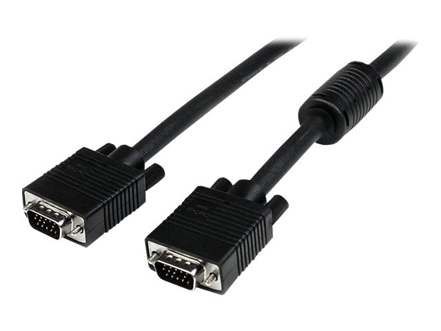 StarTech.com Cable de Vídeo VGA de 2m para Monitor de Ordenador - HD15 Macho a Macho - Negro - Cable VGA - HD-15 (VGA) (M) a HD-15 (VGA) (M) - 2 m - moldeado - negro