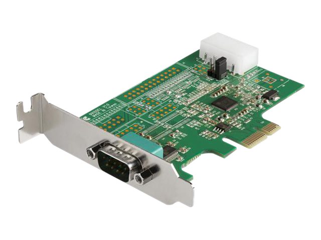 StarTech.com Tarjeta PCIe Serie de 1 Puerto RS232 con UART 16950 - PCI Express Serie - 921,4Kbps - Compatible con Windows y Linux - Adaptador serie - PCIe perfil bajo - RS-232 x 1