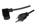 StarTech.com Cable de 0,9m de Ordenador NEMA 5-15P a C13 Acodado a la Derecha - Cable de Alimentación en Ángulo a la Derecha - Cable de alimentación - IEC 60320 C13 a NEMA 5-15 (M) - CA 125 V - 10 A - 90 cm - conector en ángulo derecho - negro