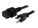 StarTech.com Cable de 91cm NEMA 5-15P a C19 de servicio pesado de 2,5mm&sup2; para alimentación de ordenadores - Cable de alimentación - IEC 60320 C19 a NEMA 5-15 (M) - CA 110 V - 0.9 m - negro
