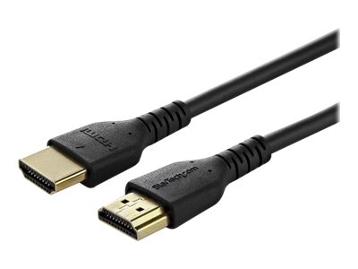 StarTech.com Cable HDMI de Alta Velocidad con Ethernet Premium - 4K 60Hz - de 1m - para Monitor de Ordenador o TV (RHDMM1MP) - Alta velocidad Premium HDMI con cable Ethernet - HDMI (M) a HDMI (M) - 1 m - negro - para P/N: TB3DKM2HDL