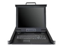 StarTech.com Consola para Armario Rack con KVM de 8 Puertos VGA y Pantalla de 17 Pulgadas - 1U - Consola KVM con conmutador KVM - 8 puertos - PS/2, USB - 17" - montaje en bastidor - 1280 x 1024 @ 60 Hz - 250 cd/m² - 1000:1 - 5 ms - VGA - negro - 1U