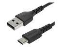 StarTech.com Cable de 2m USB 2.0 a USB-C - Cable USB 2.0 de Carga y Transferencia de Datos - con Fibra de Aramida - Negro (RUSB2AC2MB) - Cable USB - USB (M) recto a USB-C (M) recto - Thunderbolt 3 / USB 2.0 - 2 m - negro