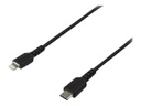 StarTech.com Cable Resistente USB-C a Lightning de 2 m Negro - Cable USB Tipo C a Lightning con Fibra de Aramida - MFi (RUSBCLTMM2MB) - Cable Lightning - Lightning (M) a USB-C (M) - 2 m - negro - para Apple iPad/iPhone/iPod (Lightning)