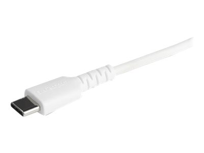 StarTech.com 2m(6 ft) Durable White USB-C to Lightning Cable, Heavy Duty Rugged Aramid Fiber USB Type A to Lightning Charger/Sync Power Cord, Apple MFi Certified iPad/iPhone 12 Pro Max - iPhone 7/8/11/11 Pro (RUSBCLTMM2MW) - Cable Lightning - Lightning (M) a USB-C (M) - 2 m - blanco - para Apple iPad/iPhone/iPod (Lightning)