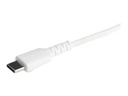 StarTech.com 2m(6 ft) Durable White USB-C to Lightning Cable, Heavy Duty Rugged Aramid Fiber USB Type A to Lightning Charger/Sync Power Cord, Apple MFi Certified iPad/iPhone 12 Pro Max - iPhone 7/8/11/11 Pro (RUSBCLTMM2MW) - Cable Lightning - Lightning (M) a USB-C (M) - 2 m - blanco - para Apple iPad/iPhone/iPod (Lightning)
