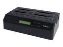 StarTech.com Base Conexión Estación Dock Duplicador Autónomo Disco Duro 4 Bahías SATA IDE eSATA USB 3.0 - Duplicador de disco duro - 4 compartimentos (SATA-300) - para P/N: SVA12DN4NEUA