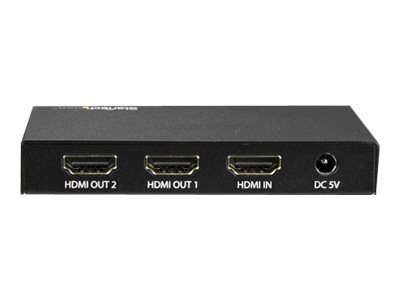 StarTech.com Splitter HDMI - de 2 Puertos - 4K 60Hz - Divisor HDMI 1 Entrada 2 Salidas - Splitter HDMI de 2 Salidas - Divisor de Puertos HDMI - Separador de vídeo/audio - 2 x HDMI - sobremesa - para P/N: ST121HD20FXA