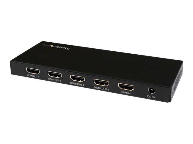 StarTech.com Splitter HDMI - de 4 Puertos - 4K 60Hz - Divisor HDMI 1 Entrada 4 Salidas - Splitter HDMI de 4 Salidas - Divisor de Puertos HDMI - Separador de vídeo/audio - 4 x HDMI - sobremesa