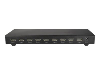 StarTech.com Divisor Splitter HDMI de 8 Puertos - 4K 60Hz con Audio 7.1 - Separador de vídeo/audio - 8 x HDMI - para P/N: ST121HD20FXA