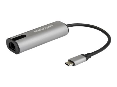 StarTech.com Adaptador de Red Ethernet USB-C a RJ45 2,5 Gigabit LAN - 2.5GBASE-T - USB Tipo C - Mac Windows y Linux - (US2GC30) - Adaptador de red - USB-C - Gigabit Ethernet 10M/100M/1G/2,5 x 1 + USB 3.0 - negro, gris espacio