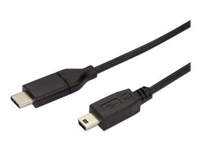 StarTech.com Cable de 2m USB-C a Mini USB-B - Cable Adaptador USB Tipo C a USB Mini B - Cable USB - USB-C (M) a mini USB tipo B (M) - Thunderbolt 3 / USB 2.0 - 2 m - negro