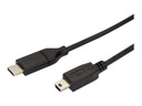 StarTech.com Cable de 2m USB-C a Mini USB-B - Cable Adaptador USB Tipo C a USB Mini B - Cable USB - USB-C (M) a mini USB tipo B (M) - Thunderbolt 3 / USB 2.0 - 2 m - negro