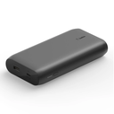 Belkin - Cargador portátil - 20000 mAh - 30 vatios - Fast Charge, PD - 2 conectores de salida (USB, USB-C) - negro