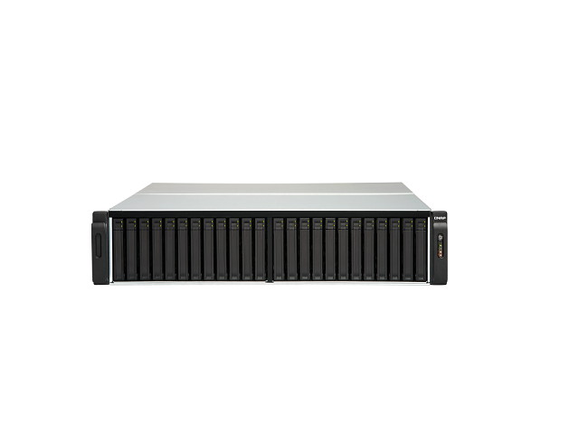 QNAP TES-3085U - Servidor NAS - 30 compartimentos - montaje en bastidor - SATA 6Gb/s / SAS 12Gb/s - RAID 0, 1, 5, 6, 10, 50, JBOD, 60 - RAM 32 GB - Gigabit Ethernet / 10 Gigabit Ethernet - iSCSI - 2U