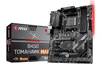 MSI - B450 TOMAHAWK MAX - Motherboard - ATX - Socket AM4 - AMD B450 - para A series / para Ryzen / para Ryzen 7 - AMD Radeon Vega - Sound card