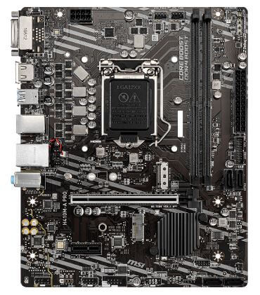 MSI - H410M-A PRO - Motherboard - Micro ATX - LGA1200 Socket - Intel H410 - para Core i3 / para Core i5 / para Core i7 / para Celeron / para Pentium - Intel HD Graphics
