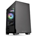 Thermaltake S100 TG - Torre - micro ATX - sin fuente de alimentación (PS/2) - negro - USB/Audio