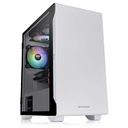 Thermaltake S100 TG Snow - Tempered Glass Snow Edition - torre - micro ATX - sin fuente de alimentación (PS/2) - blanco - USB/Audio