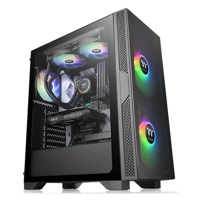 Thermaltake - Versa T25 - Black - Tempered Glass*2/120