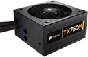CORSAIR TX-M Series TX750M - Power supply (internal) - ATX12V 2.4/ EPS12V 2.92 - 80 PLUS Gold - AC 100-240 V - 750 Watt - active PFC - North America