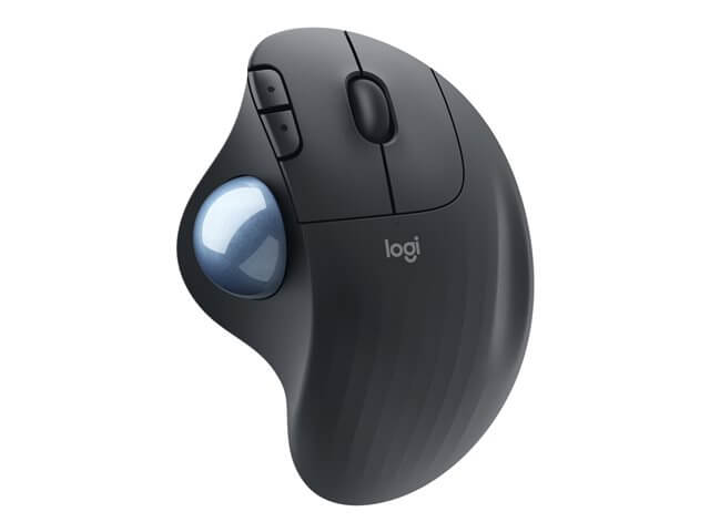 Logitech ERGO M575 - Bola de seguimiento - inalámbrico - 2.4 GHz, Bluetooth 5.0 LE - receptor inalámbrico USB - grafito