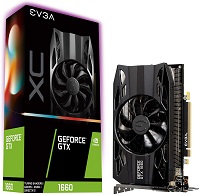 EVGA GeForce GTX 1660 XC GAMING - Tarjeta gráfica - GF GTX 1660 - 6 GB GDDR5 - PCIe 3.0 x16 - DVI, HDMI, DisplayPort