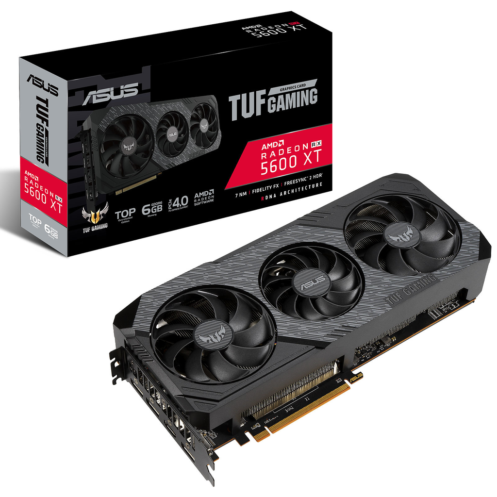 ASUS - ROG-STRIX-RX5600XT-T6G-GAMING - PCI Express 3.0 x16 - AMD - AMD Radeon RX 5600 XT - 6 GB - GDDR6 SDRAM - DisplayPort / HDMI