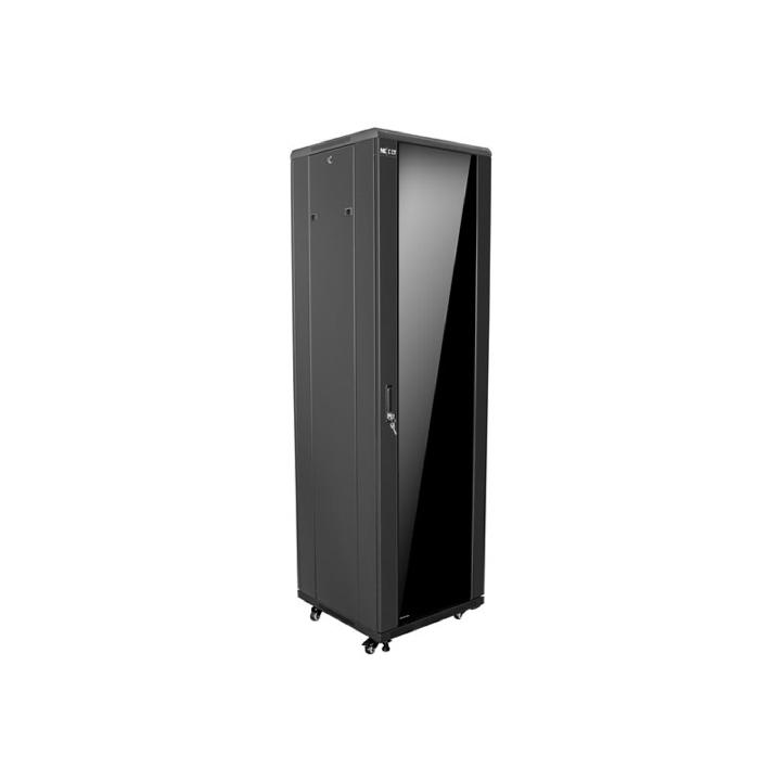 Nexxt Solutions Infrastructure - Floor cabinet - SPCC steel - RAL 9005 / Black - 600x800 32U SKD 2FAN