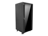 Nexxt Solutions Infrastructure - Floor cabinet - SPCC steel - RAL 9005 / Black - 600x800 37U SKD 4FAN