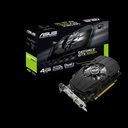 ASUS PH-GTX1050TI-4G - Tarjeta gráfica - GF GTX 1050 Ti - 4 GB GDDR5 - PCIe 3.0 x16 - DVI, HDMI, DisplayPort