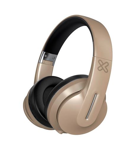 Klip Xtreme - KWH-150GD - Headphones - Para Home audio / Para Portable electronics - Wireless - 18hrs Bat Gold