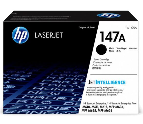 HP 147A - Negro - original - LaserJet - cartucho de tóner (W1470A) - para LaserJet Enterprise MFP M635; LaserJet Enterprise Flow MFP M634, MFP M635, MFP M636