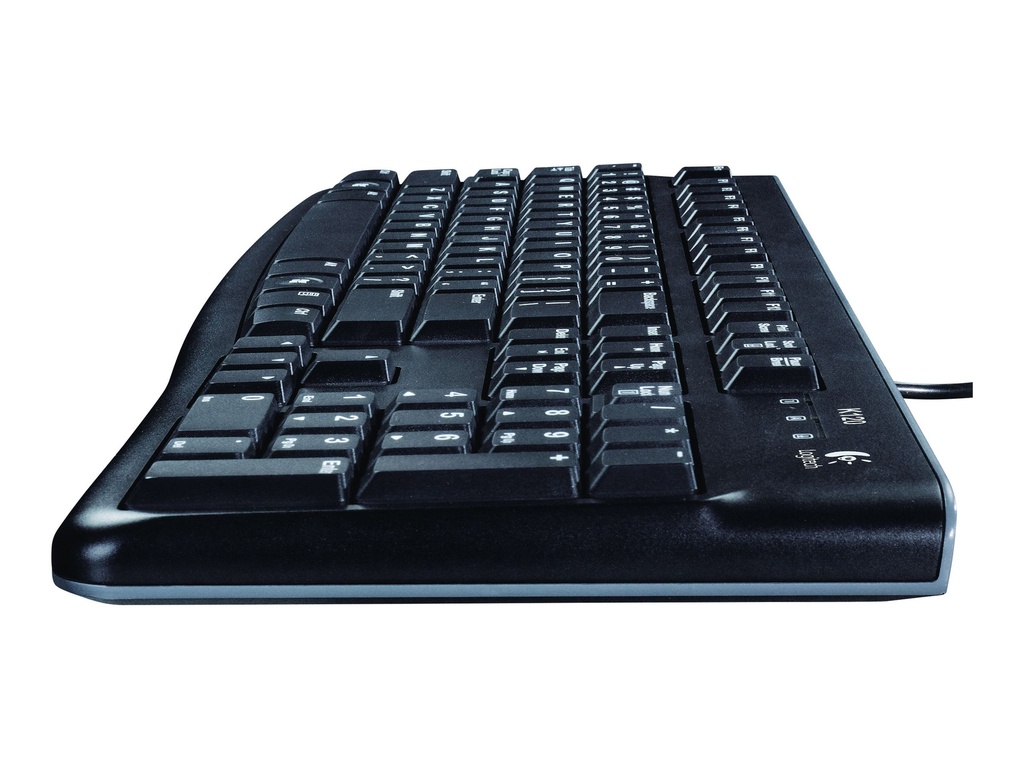 Logitech K120 - Teclado - USB - inglés - negro