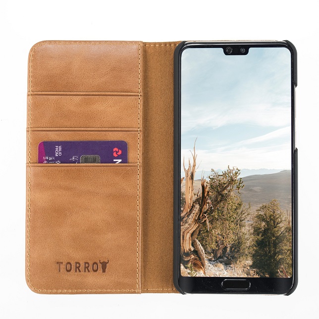 Huawei - Wallet - Khaki - para Huawei P30 Pro