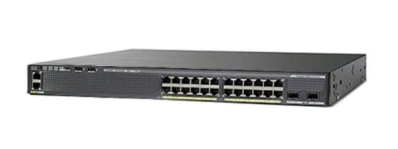 WS-C2960XR-24PD-ICisco Catalyst 2960XR-24PD-I - Switch - L3 - administrado - 24 x 10/100/1000 (PoE +) + 2 x SFP + - escritorio, montaje en rack - PoE + (370 W)
