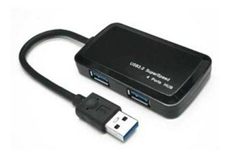 HUB EXTERNO AGILER 4 PUERTOS USB 3.0 NEGRO (AGI-5680)