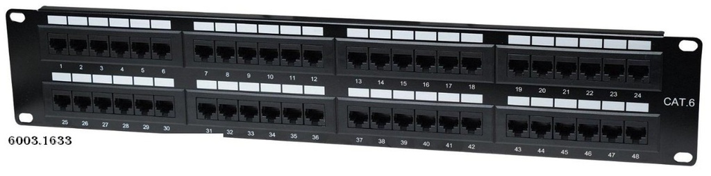 NPP-6048 - PANEL UTP 48 PUERTOS CAT 6 QUEST