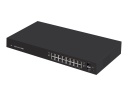 Ubiquiti EdgeSwitch 16 - Conmutador - L3 - Gestionado - 16 x 10/100/1000 (PoE+) + 2 x Gigabit SFP - montaje en rack - PoE+