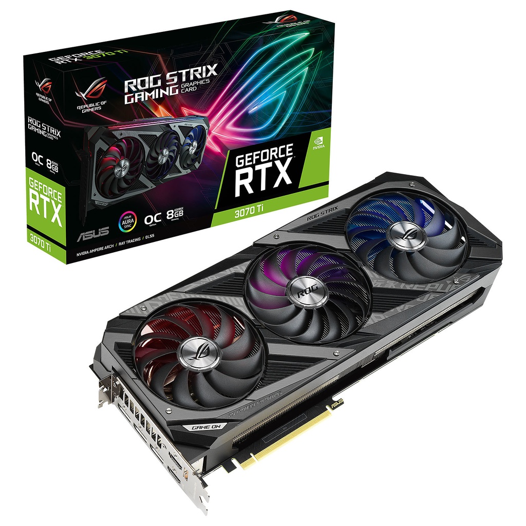 ASUS ROG STRIX - PCI Express 4.0 - NVIDIA - NVIDIA GeForce RTX 3070 Ti - 8 GB - DisplayPort / HDMI