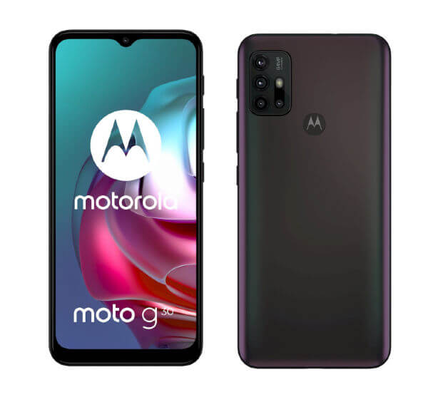 Motorola Moto G30 - Smartphone - Android - 128 GB - Phantom Black - Touch - Dual SIM XT2129-1