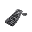 Xtech - Keyboard and mouse set - Wireless - Spanish - USB / 2.4 GHz - Black - Multimedia XTK-309S