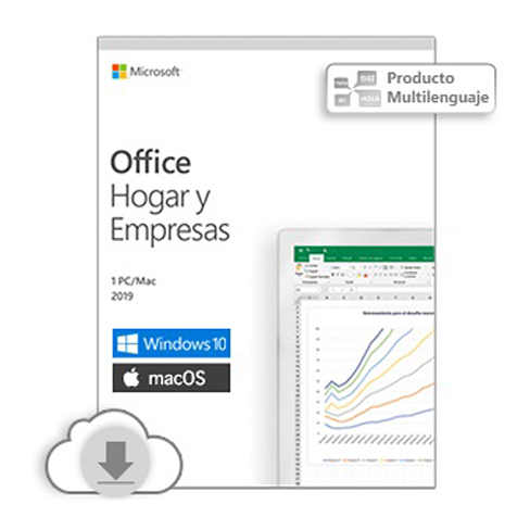 Microsoft Office Home and Business 2019 - Licencia - 1 PC / Mac - descarga - ESD - al por menor nacional, Click-to-Run - Win, Mac - All Languages - América Latina