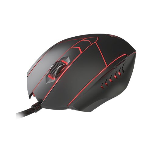 Xtech - XTM-810 - Mouse - USB - Wired - Black - Gaming Stauros 7200d