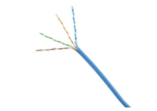 NUC6CR04BU-CE-/Cable de cobre, Categoría 6 U/UTP, clase Comunicaciones (CM), 4 pares, los conductores son 24AWG, retorcidos en pares y protegidos con una capa de PVC retardante de llama, azul.